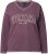 Ulla Popken Texas Contrast Stitching Sweatshirt Dark Ruby - Puloveri & dukserice - 