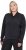 Ulla Popken Quick Drying College Collar Sweatshirt Black - Puloveri & dukserice - 