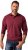 JP1880 Polo Shirt Pique Long Sleeve Red - Polo majice - Muške Polo Majice Veliki Brojevi