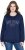 Ulla Popken NYC Embroidered Long Sleeve Sweatshirt Ink Blue - Puloveri & dukserice - 