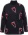 Ulla Popken Candy Cane Graphic Sweatshirt Black - Puloveri & dukserice - 
