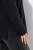 Ulla Popken Chain Fringe Smooth Fleece Sweatshirt Black - Puloveri & dukserice - Udobne dukserice, hoodice i pletenina