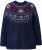 Ulla Popken Norwegian Style Christmas Sweater Blue - Puloveri & dukserice - 