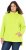 Ulla Popken Embossed Letter Sweatshirt Lime - Puloveri & dukserice - 
