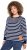 Ulla Popken Striped Drawstring Hem Sweatshirt Navy - Puloveri & dukserice - 