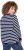Ulla Popken Striped Drawstring Hem Sweatshirt Navy - Puloveri & dukserice - 