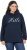 Ulla Popken HELLO Classic Fit Stand-Up Collar Sweatshirt Navy - Puloveri & dukserice - 