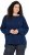 Ulla Popken Inverted Seam Long Sleeve Sweatshirt Navy - Puloveri & dukserice - 