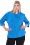 Ulla Popken Classic Fit with Side Slits 3/4 Sleeve Sweatshirt Royal Blue - Puloveri & dukserice - 