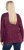 Ulla Popken Metallic Print Extra Soft Christmas Sweatshirt Dark Wine Red - Puloveri & dukserice - 