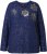 Ulla Popken Metallic Print Extra Soft Christmas Sweatshirt Ink Blue - Puloveri & dukserice - 