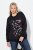 Ulla Popken Sparkling Sequin Bows Christmas Sweatshirt Black - Puloveri & dukserice - Udobne dukserice, hoodice i pletenina
