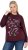 Ulla Popken Sparkling Sequin Bows Christmas Sweatshirt Plum - Puloveri & dukserice - 