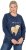 Ulla Popken Let It Snow Sequins Sweatshirt Ink Blue - Puloveri & dukserice - 
