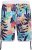 Kam Jeans 3018 Panelled Floral Swimshorts Navy - Kupaće hlače - muške Kupaće hlače veliki brojevi