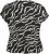 Kaffe Curve Sonna Stanley Top Crna/Antique Zebra uzorak - Majice - 