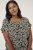Kaffe Curve Sonna Stanley Top Duboko crna/Antikno bijela uzorak - Majice - 