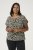 Kaffe Curve Sonna Stanley Top Duboko crna/Antikno bijela uzorak - Majice - 
