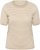 Kaffe Curve Lizzy Knit T-Shirt Feather Melange/Chalk Fine Stripe - Majice - 