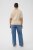 Kaffe Curve Lizzy Knit T-Shirt Feather Melange/Chalk Fine Stripe - Majice - 