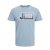 Jack & Jones Logan T-Shirt Turquoise - Majice Kratkih Rukava - Muške Majice Kratkih Rukava Veliki Brojevi 