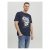 Jack & Jones Roxbury T-Shirt Navy - Majice Kratkih Rukava - Muške Majice Kratkih Rukava Veliki Brojevi 