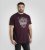 D555 Grimsby Rock n' Roll Skull Printed T-Shirt Burgundy - Majice kratkih rukava s printom - 