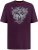 D555 Grimsby Rock n' Roll Skull Printed T-Shirt Burgundy - Majice kratkih rukava s printom - 