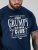 D555 Cooper Grumpy Old Man Printed T-Shirt Navy - Majice kratkih rukava s printom - 