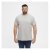 North Latitude T-Shirt O-Neck Grey Melange - Majice Kratkih Rukava - Muške Majice Kratkih Rukava Veliki Brojevi 