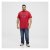 North Latitude Logo T-Shirt Red - Majice Kratkih Rukava - Muške Majice Kratkih Rukava Veliki Brojevi 