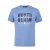 North Latitude Denim Printed Logo T-Shirt Dusty Blue - Majice Kratkih Rukava - Muške Majice Kratkih Rukava Veliki Brojevi 