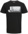 Jack & Jones Logan T-Shirt Black - Majice Kratkih Rukava - Muške Majice Kratkih Rukava Veliki Brojevi 