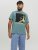 Jack & Jones Conrad T-Shirt Grey - Majice Kratkih Rukava - Muške Majice Kratkih Rukava Veliki Brojevi 