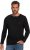 JP1880 Henley T-Shirt Long Sleeve Black TALL - MUŠKA ODJEĆA MT-6XLT - Odjeća za Visoke Muškarce