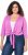 Ulla Popken Versatile Surplice Wrap Tie Hem Bolero Top Cool Pink - Majice - 