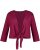 Ulla Popken Versatile Surplice Wrap Tie Hem Bolero Top Magnolia Red - Majice - 