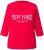Ulla Popken City Name Graphic Tee Lychee - Tiskana majica za žene - 
