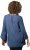 Ulla Popken Trumpet Sleeve Cold Dyed Tee Dove Blue - Tiskana majica za žene - 