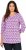 Ulla Popken Geometric Pattern 3/4 Sleeve Tee Amethyst - Tiskana majica za žene - 