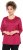 Ulla Popken Decorative Seam Short Sleeve Tee Red - Majice - 