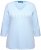 Ulla Popken Country Lettered 3/4 Sleeve Tee Soft Light Blue - Tiskana majica za žene - 