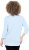 Ulla Popken Country Lettered 3/4 Sleeve Tee Soft Light Blue - Tiskana majica za žene - 