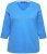 Ulla Popken Country Lettered 3/4 Sleeve Tee Teal Blue - Tiskana majica za žene - 
