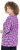 Ulla Popken Snowflake Print 3/4 Sleeve A-Line Tee Dark Purple - Tiskana majica za žene - 