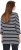 Ulla Popken Striped 3/4 Sleeve A-Line Tee Black - Majice - 