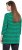 Ulla Popken Striped 3/4 Sleeve A-Line Tee Moss Green - Majice - 