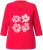 Ulla Popken Floral Graphic V-Neck Tee Lychee - Tiskana majica za žene - 