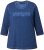 Ulla Popken UNIQUE Embroidered 3/4 Sleeve Tee Ink Blue - Majice - 