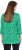Ulla Popken Graphic Flower A-Line 3/4 Sleeve Tee Moss Green - Majice - 